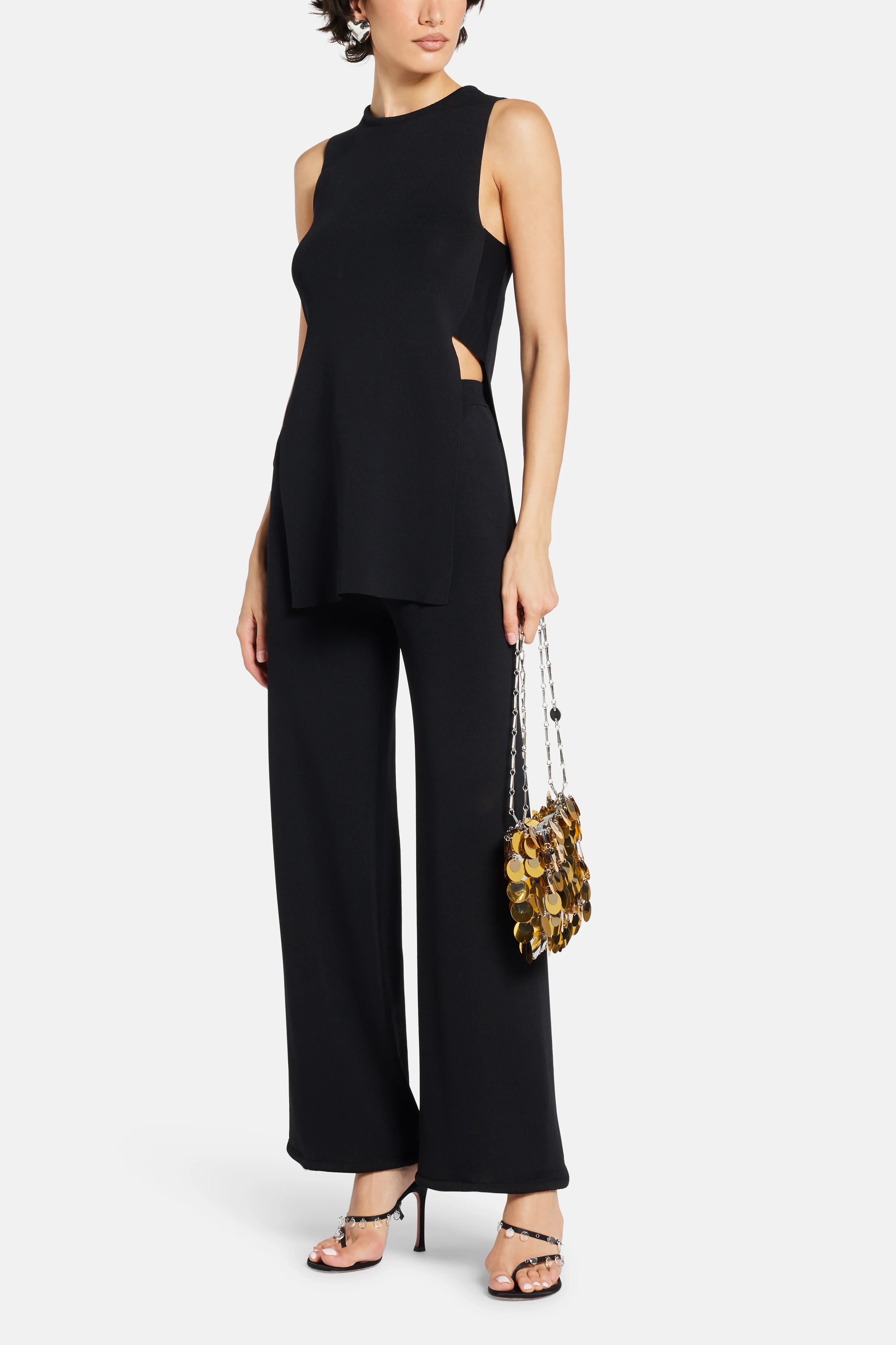 Jabber Knit Trousers in Black
