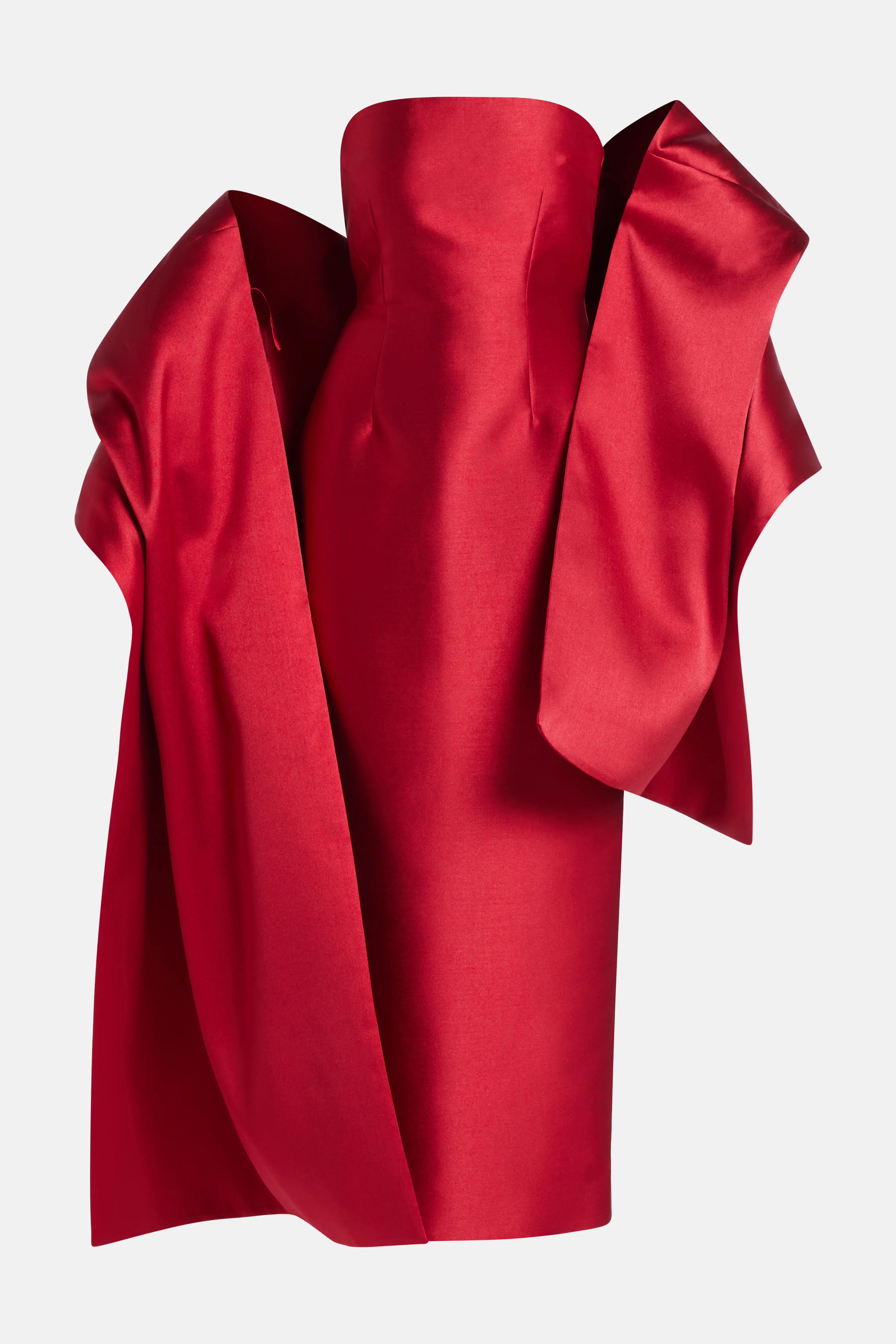 Renee Midaxi Evening Gown in Red With Cape