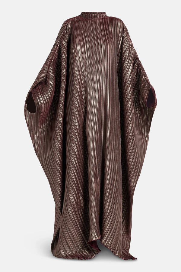 Sahara Pleated Kaftan in Silver