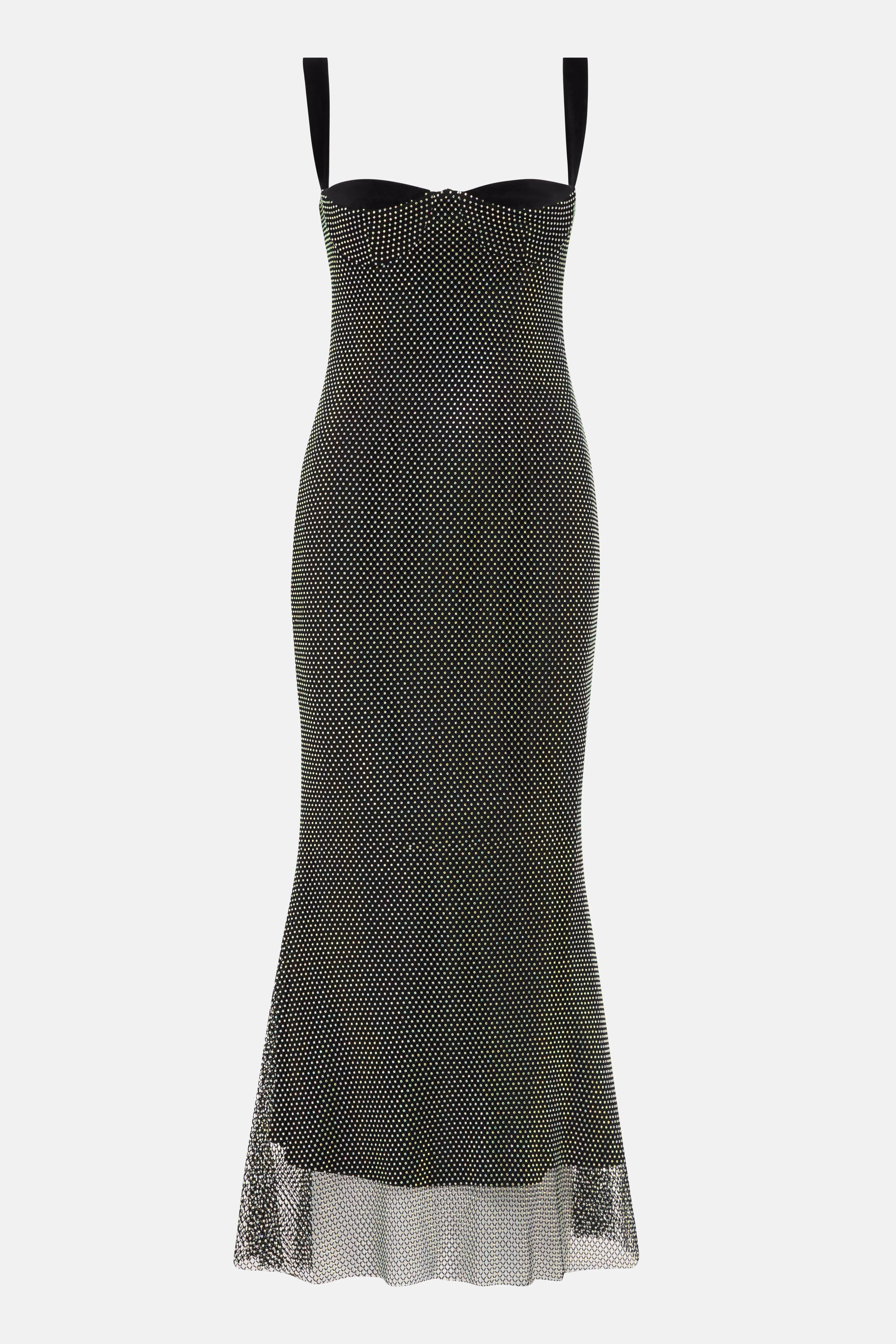 Channing Sleeveless Midi Dress in Black