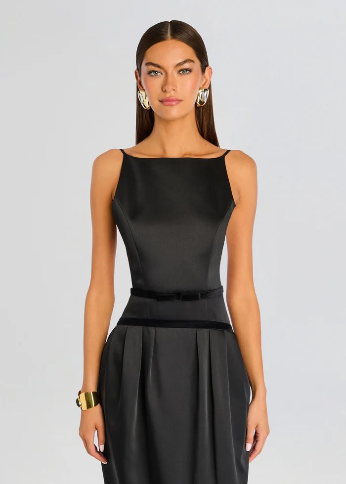 Campbell Sleeveless Maxi Dress in Black