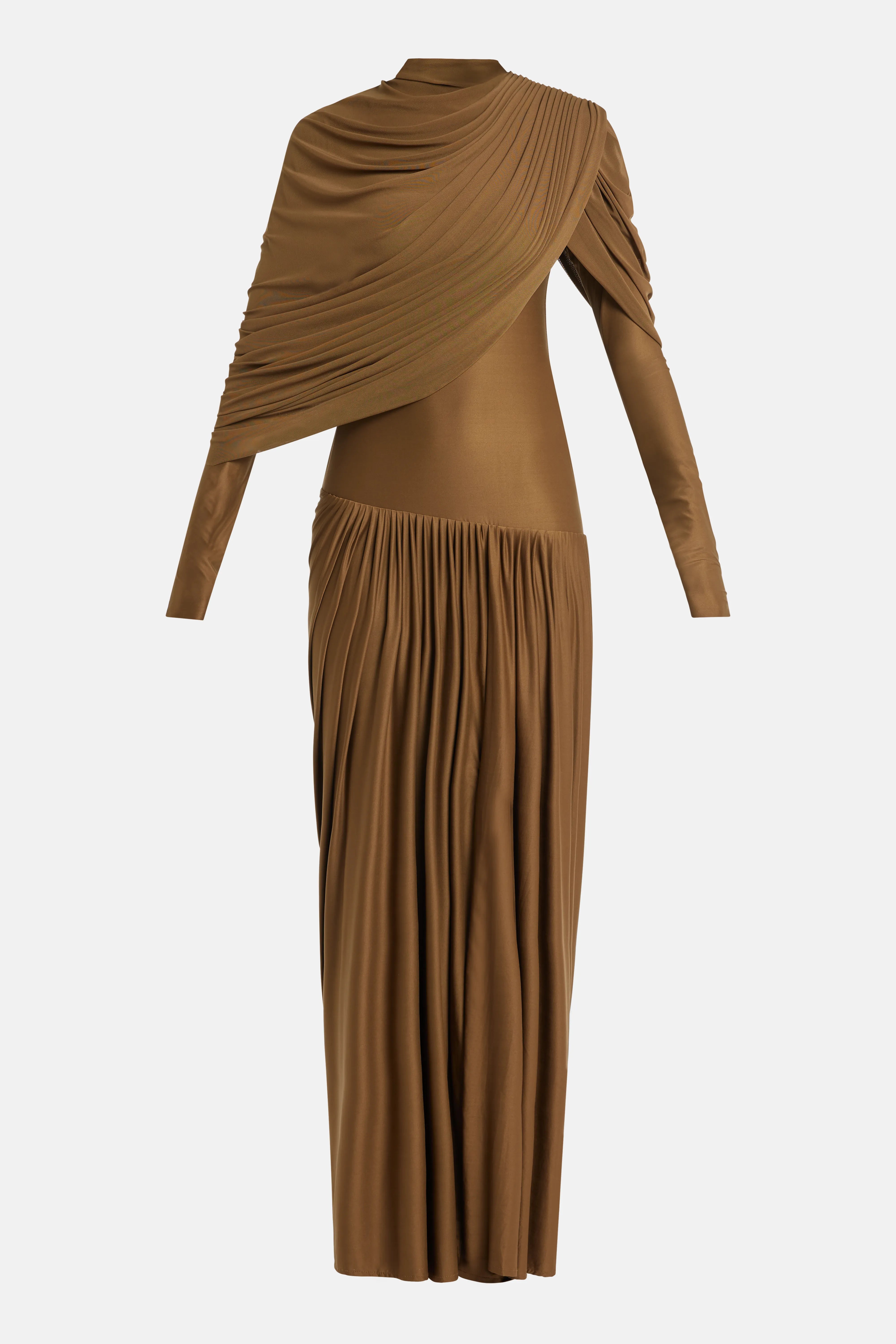 فستان ماكسي بولينا باللون الأخضر