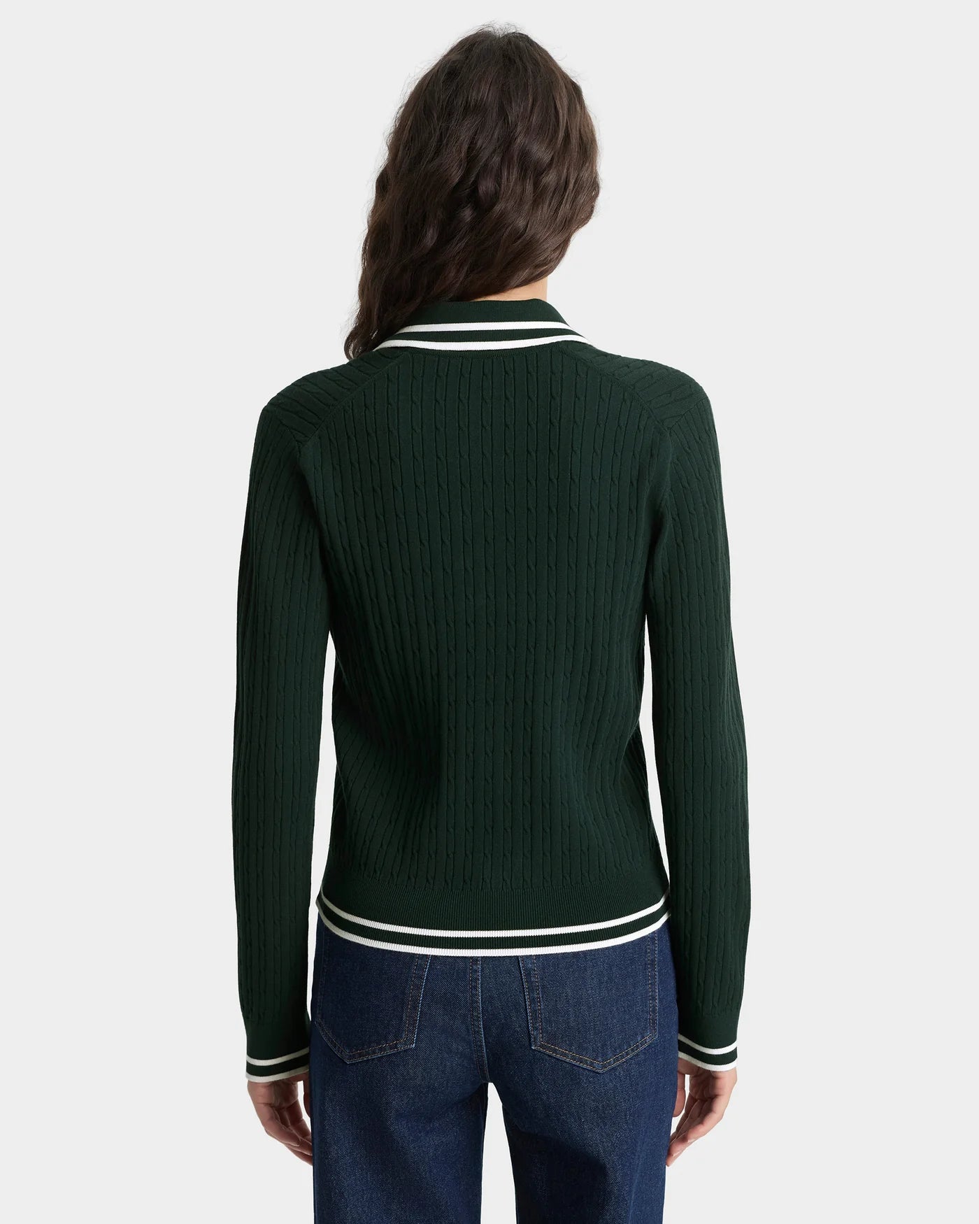 SRC Cable LS Polo T-Shirt in Green