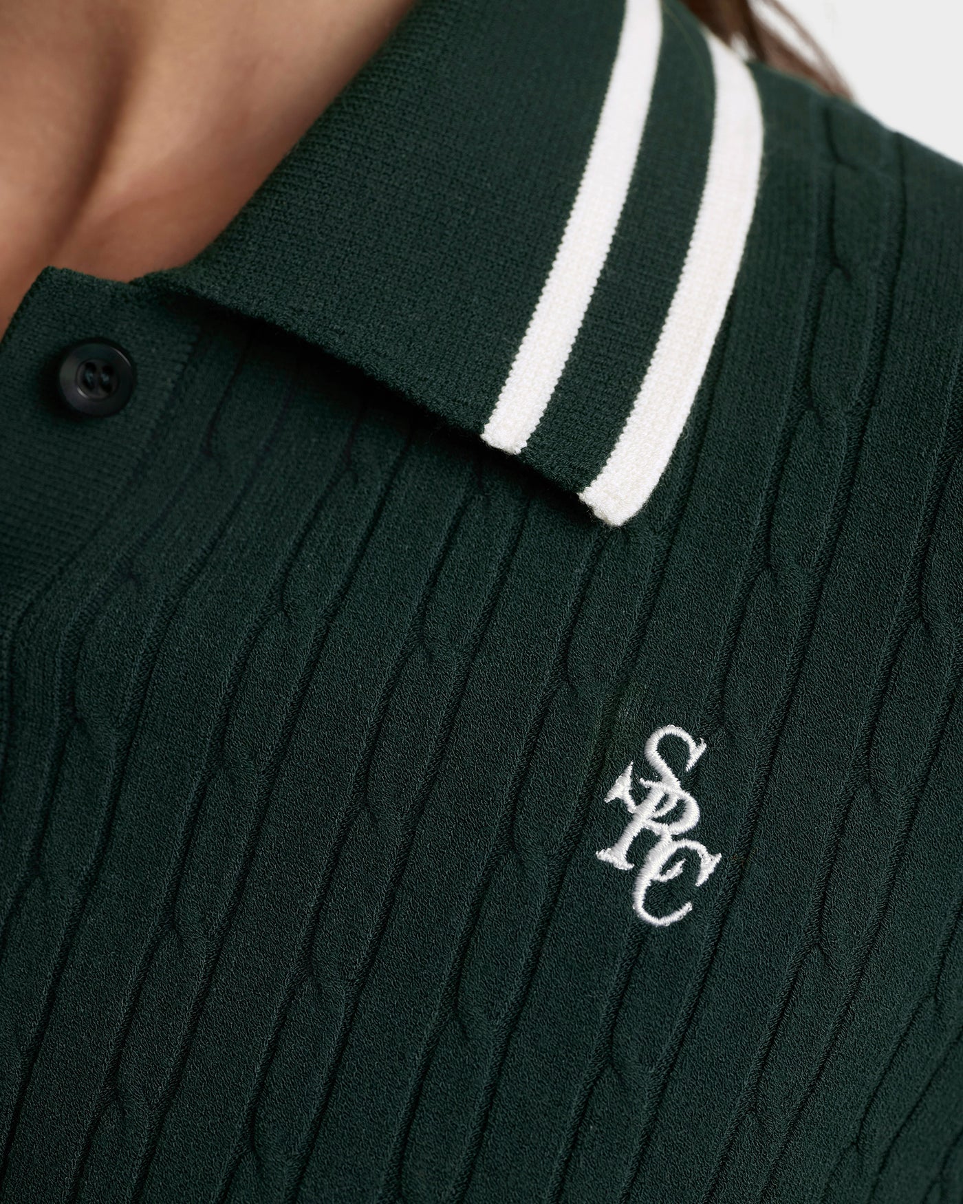 SRC Cable LS Polo T-Shirt in Green