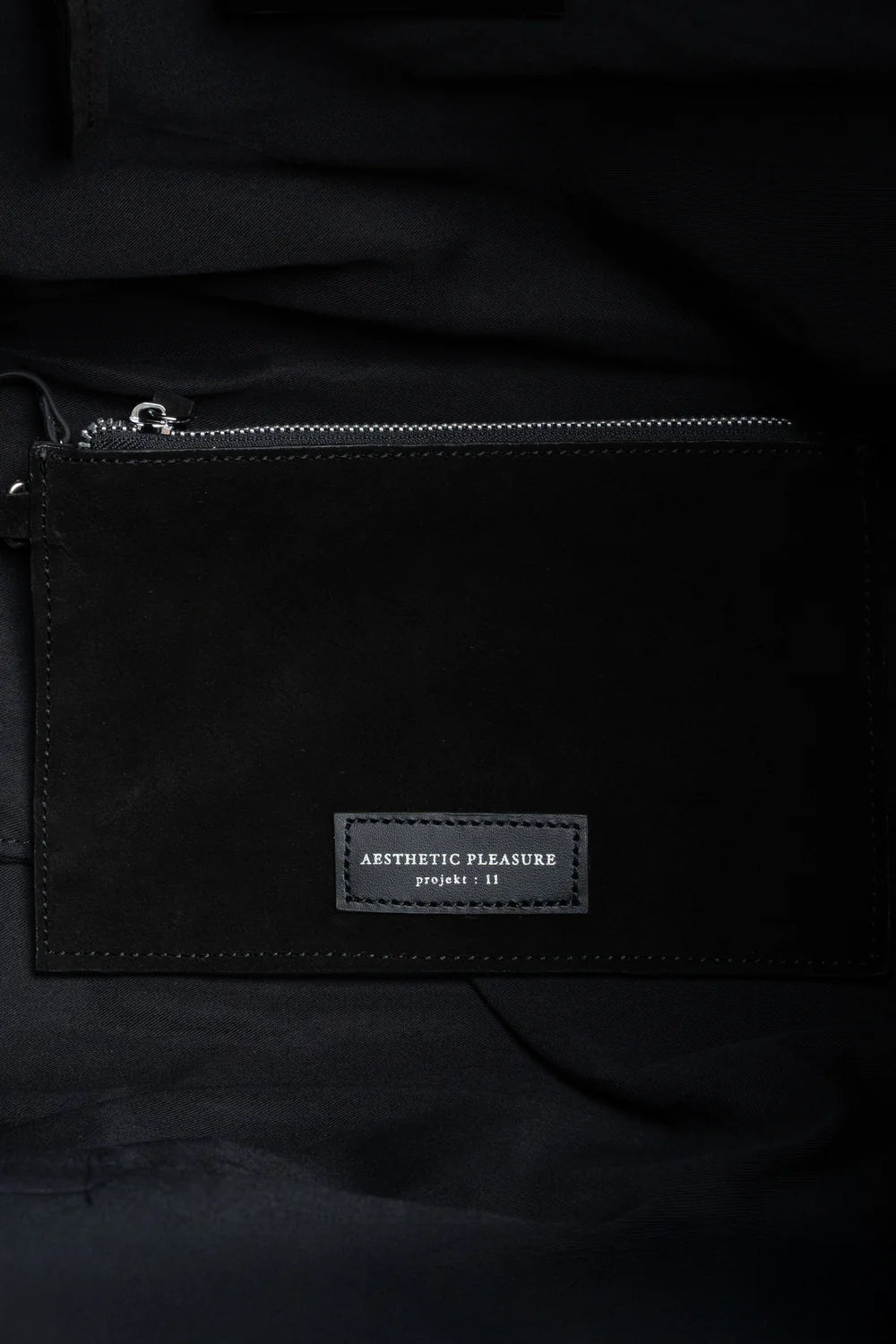 Obi Suede Shoulder Bag in Black