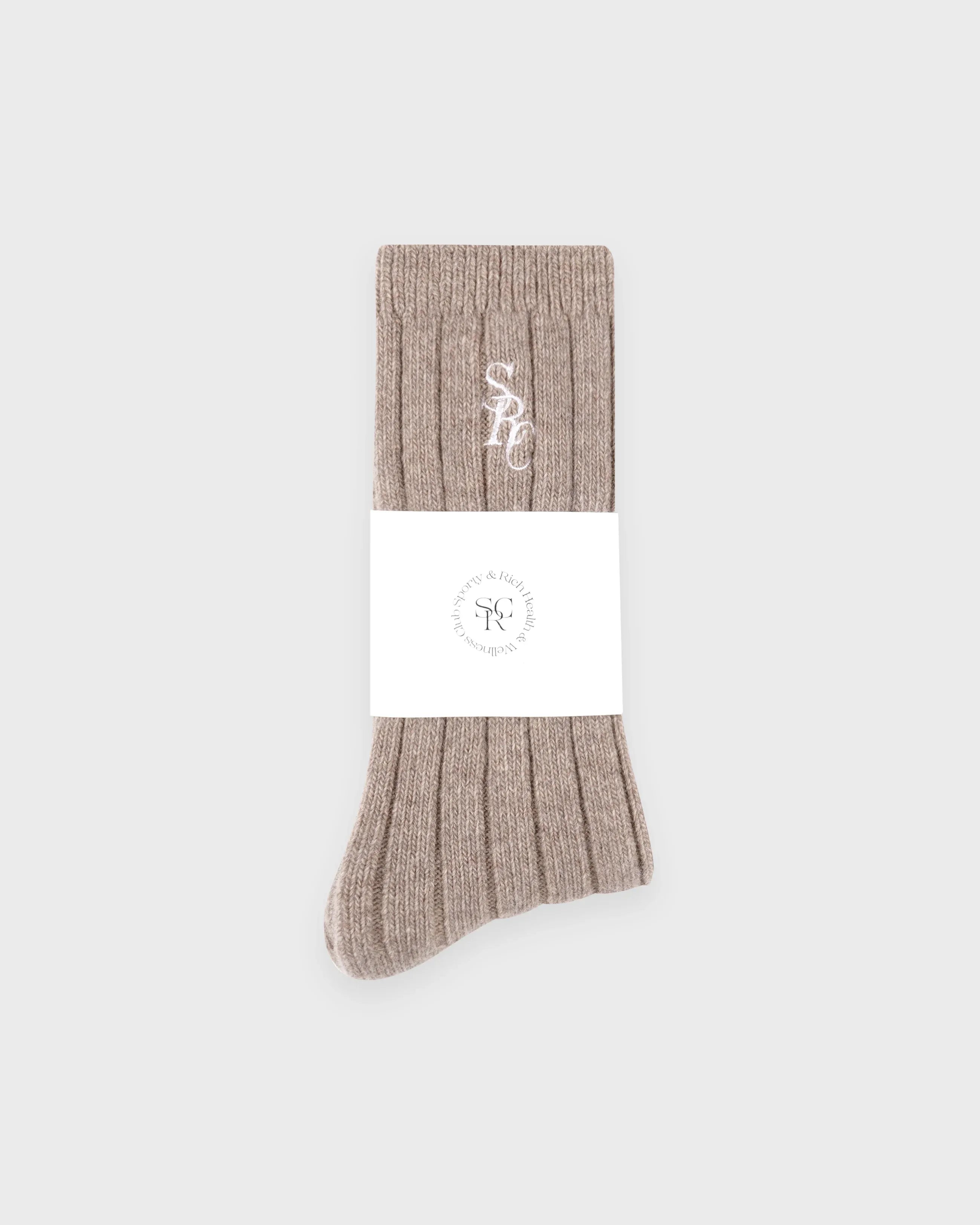 SRC Cashmere Socks in Beige