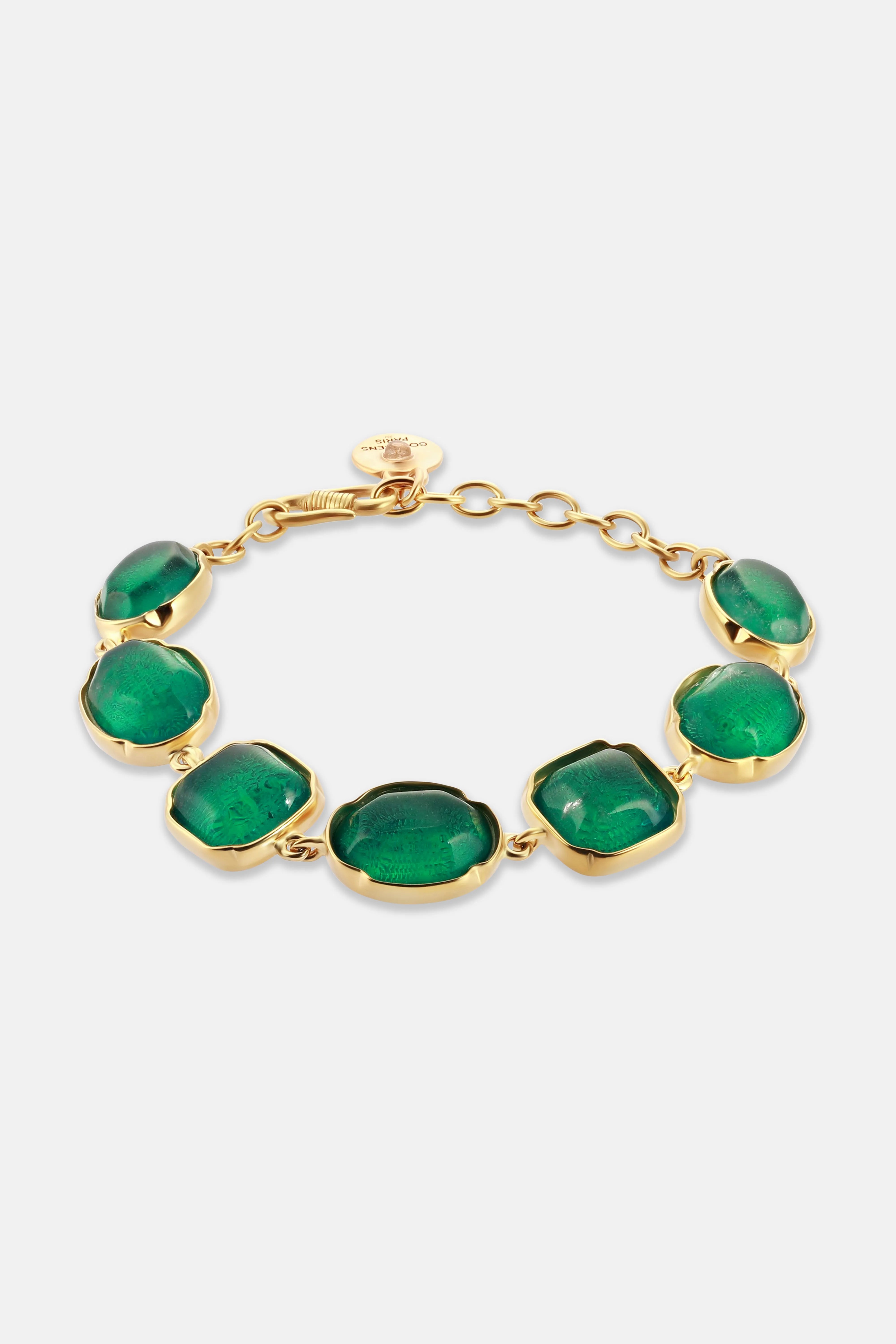 Souple Cabochons Bracelet in Green