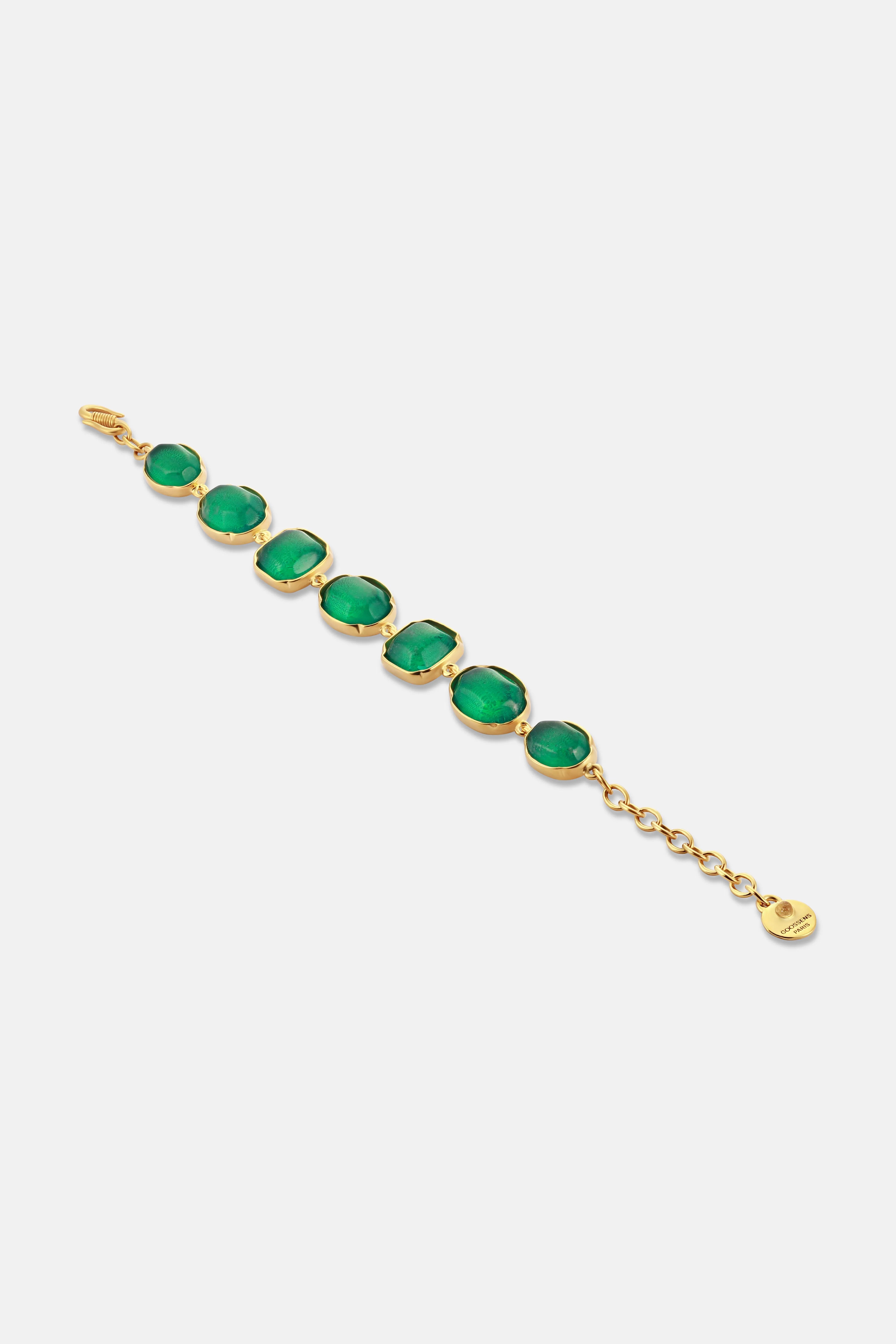 Souple Cabochons Bracelet in Green
