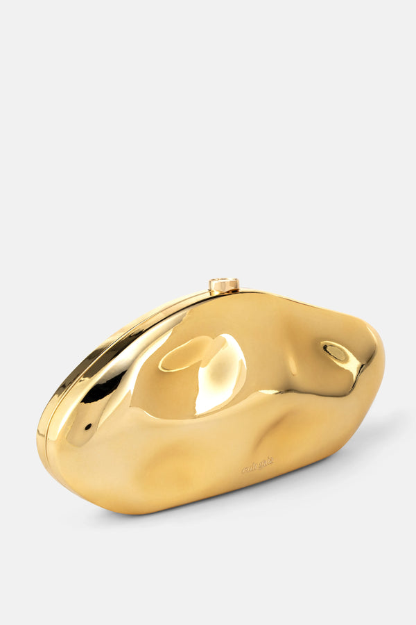 Caldera Clutch Bag in Gold