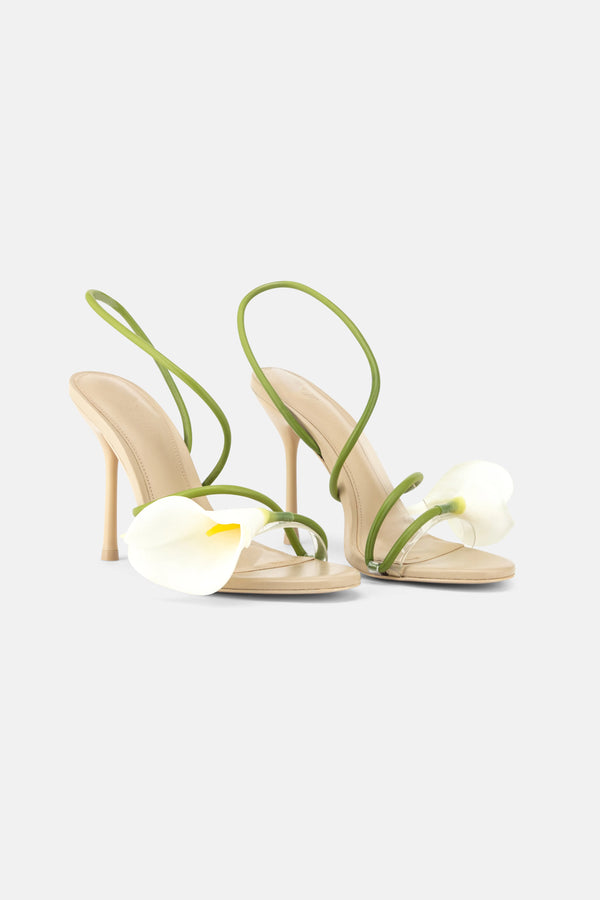 Cassidy Lily Stiletto Heels in Beige