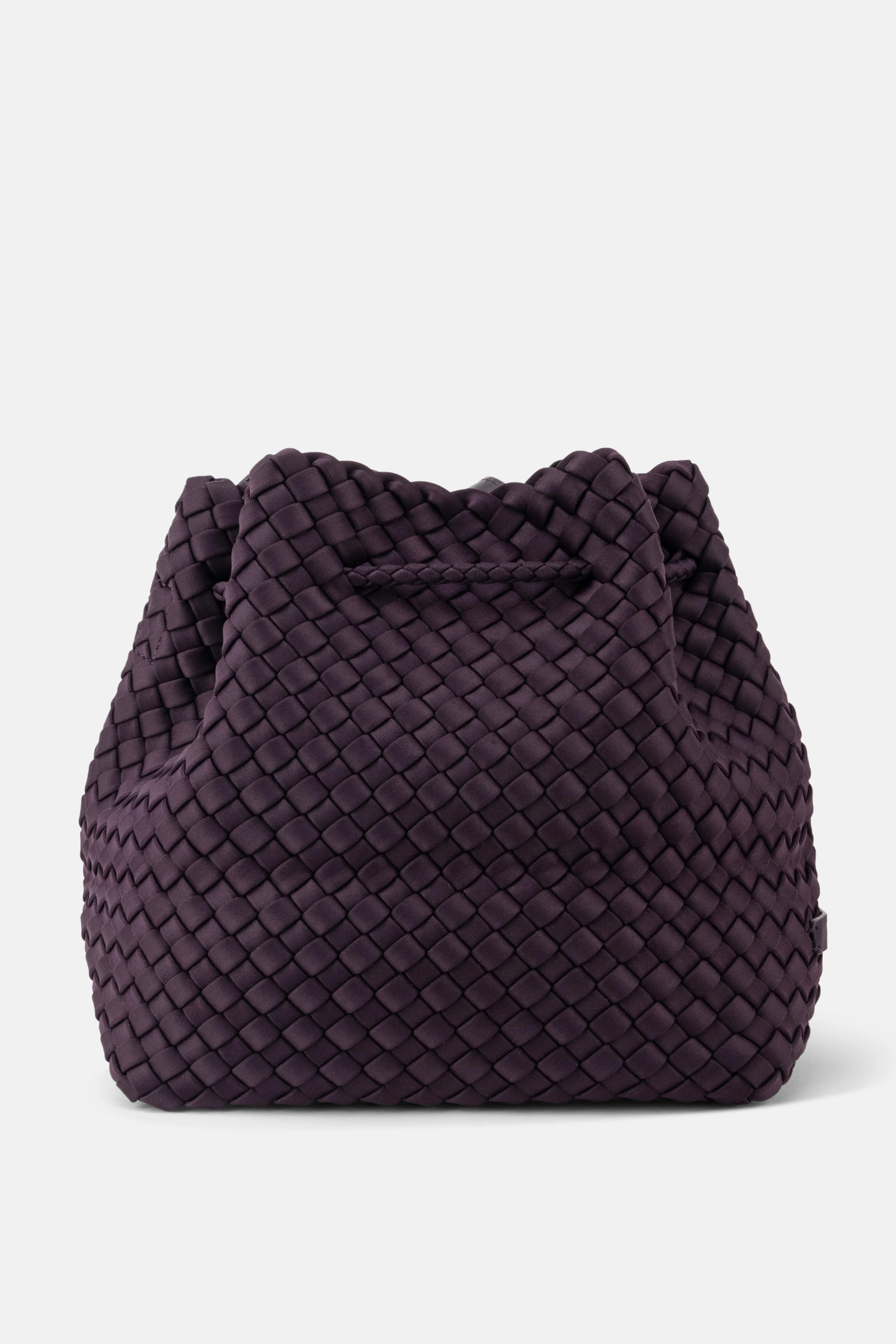 Gramercy Woven Bucket Bag in Purple