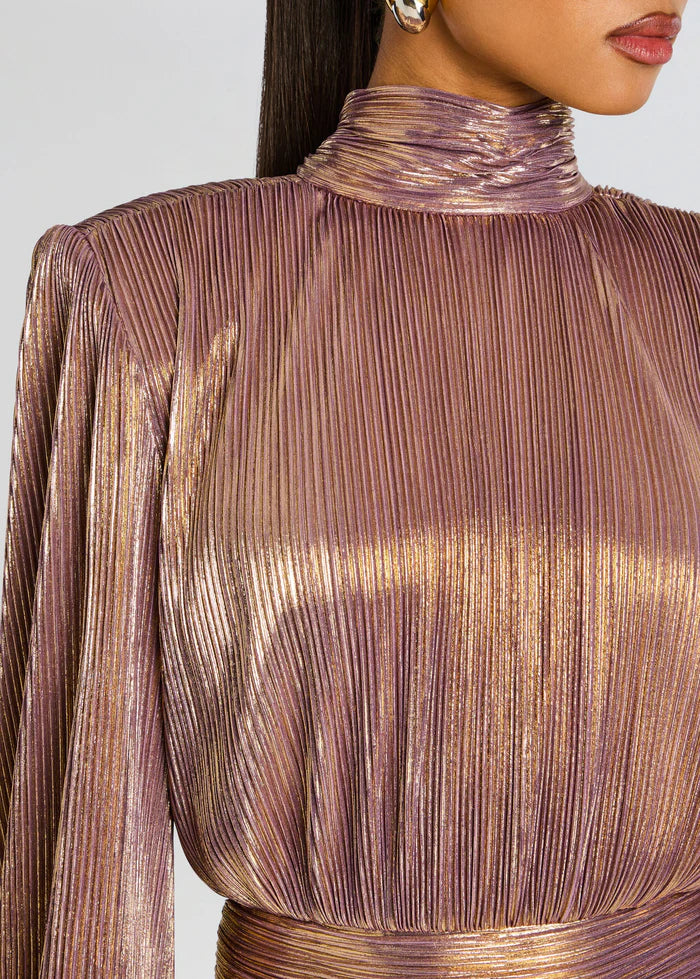 Brienne Evening Dress in Gold