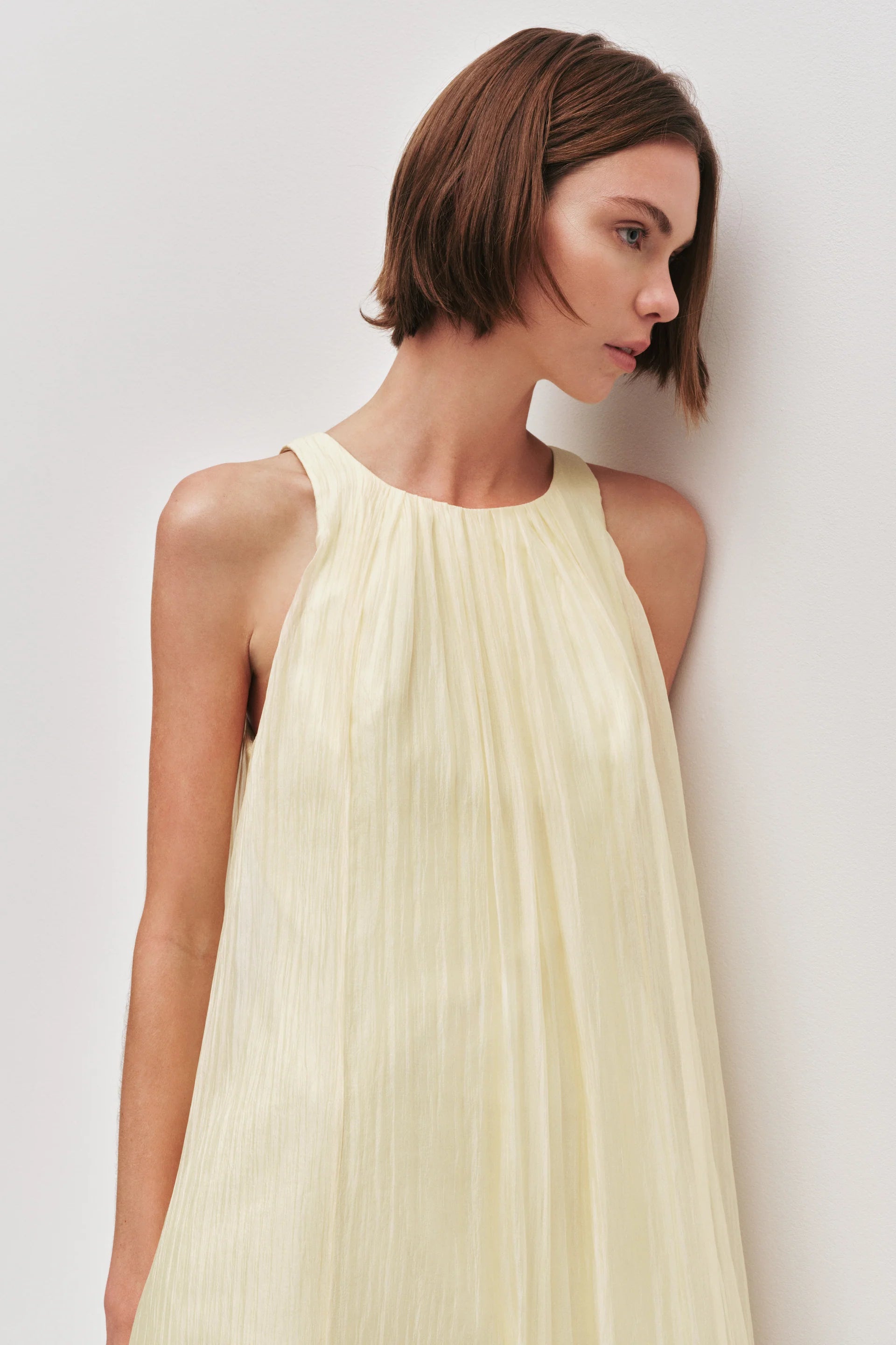 Ecliptica Sleeveless Maxi Dress in Yellow