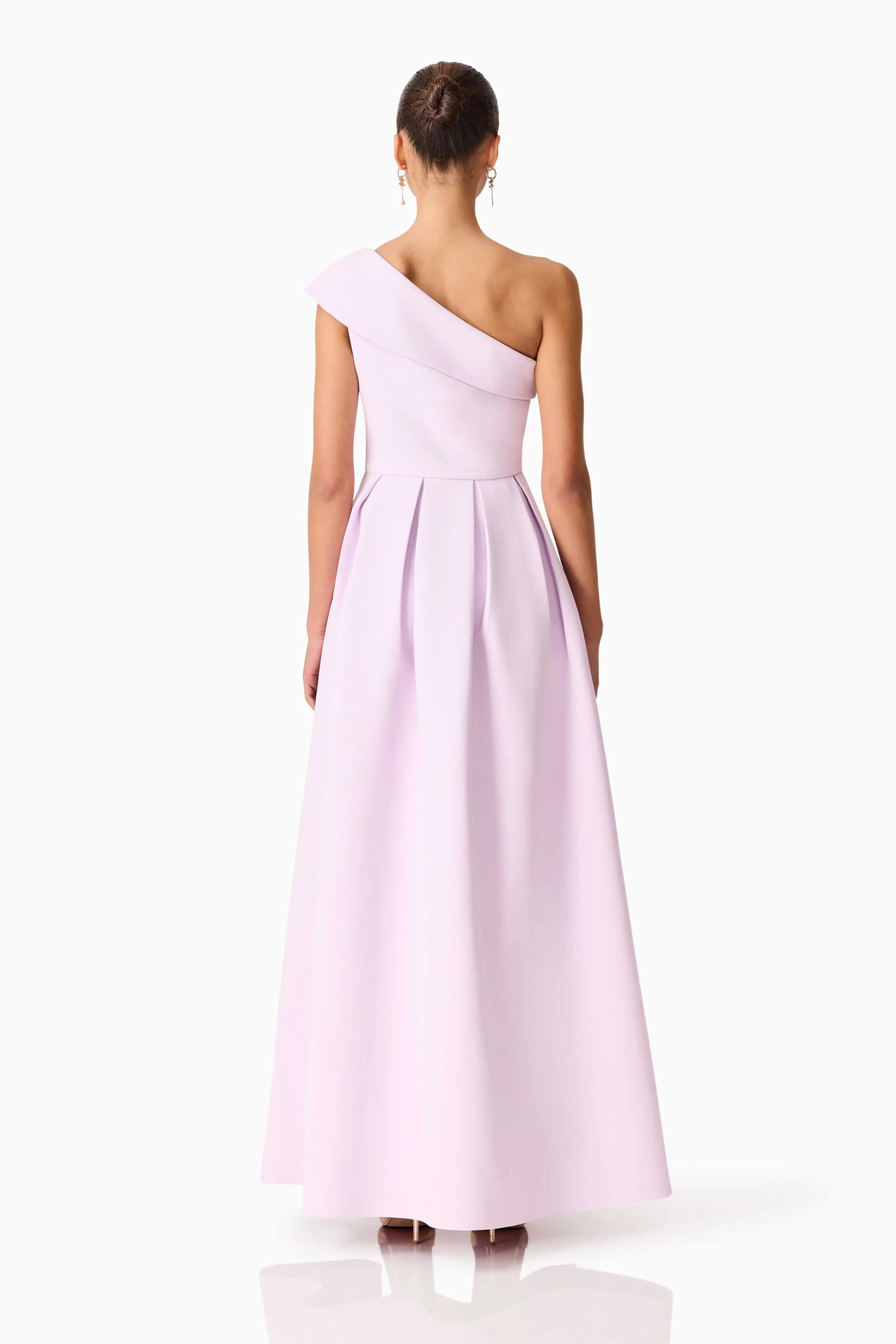 Saphine One Shoulder Maxi Dress in Pink