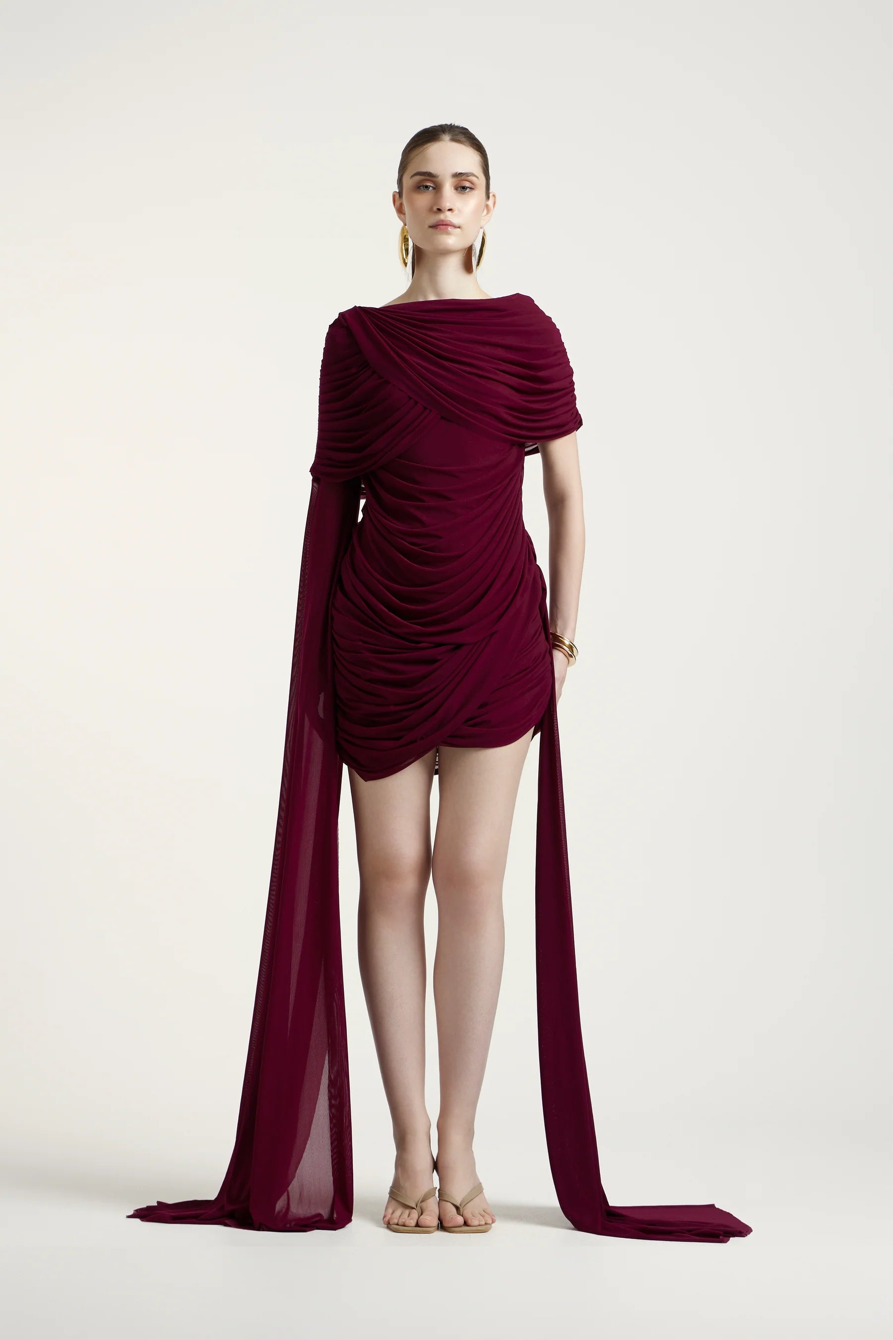 Nicole Mini Dress in Purple