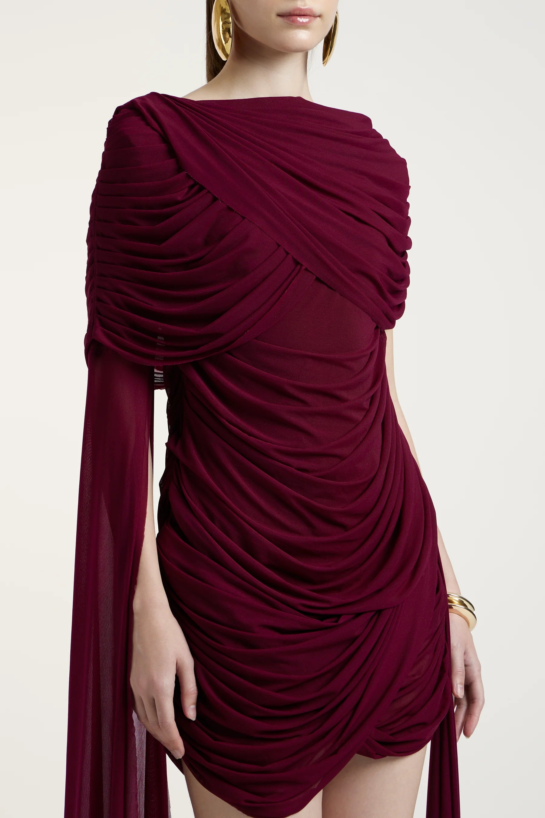 Nicole Mini Dress in Purple