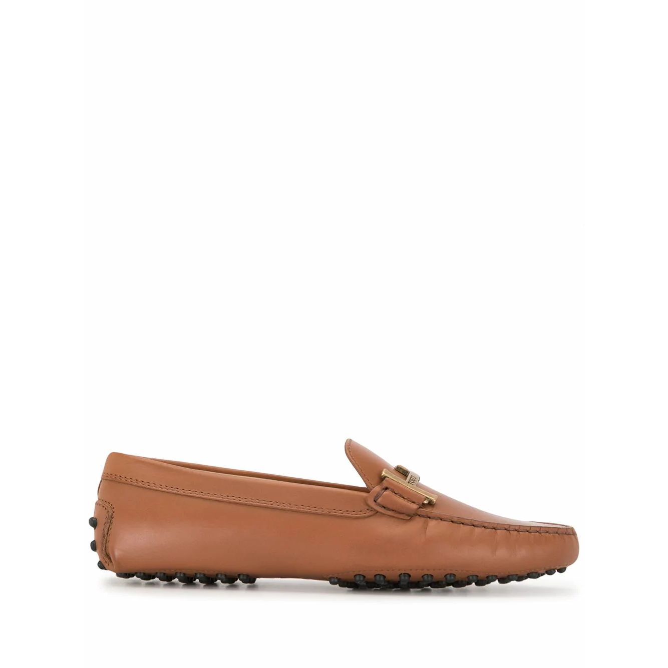 GOMMINI LOAFERS WITH DOUBLE T ACCESSORY