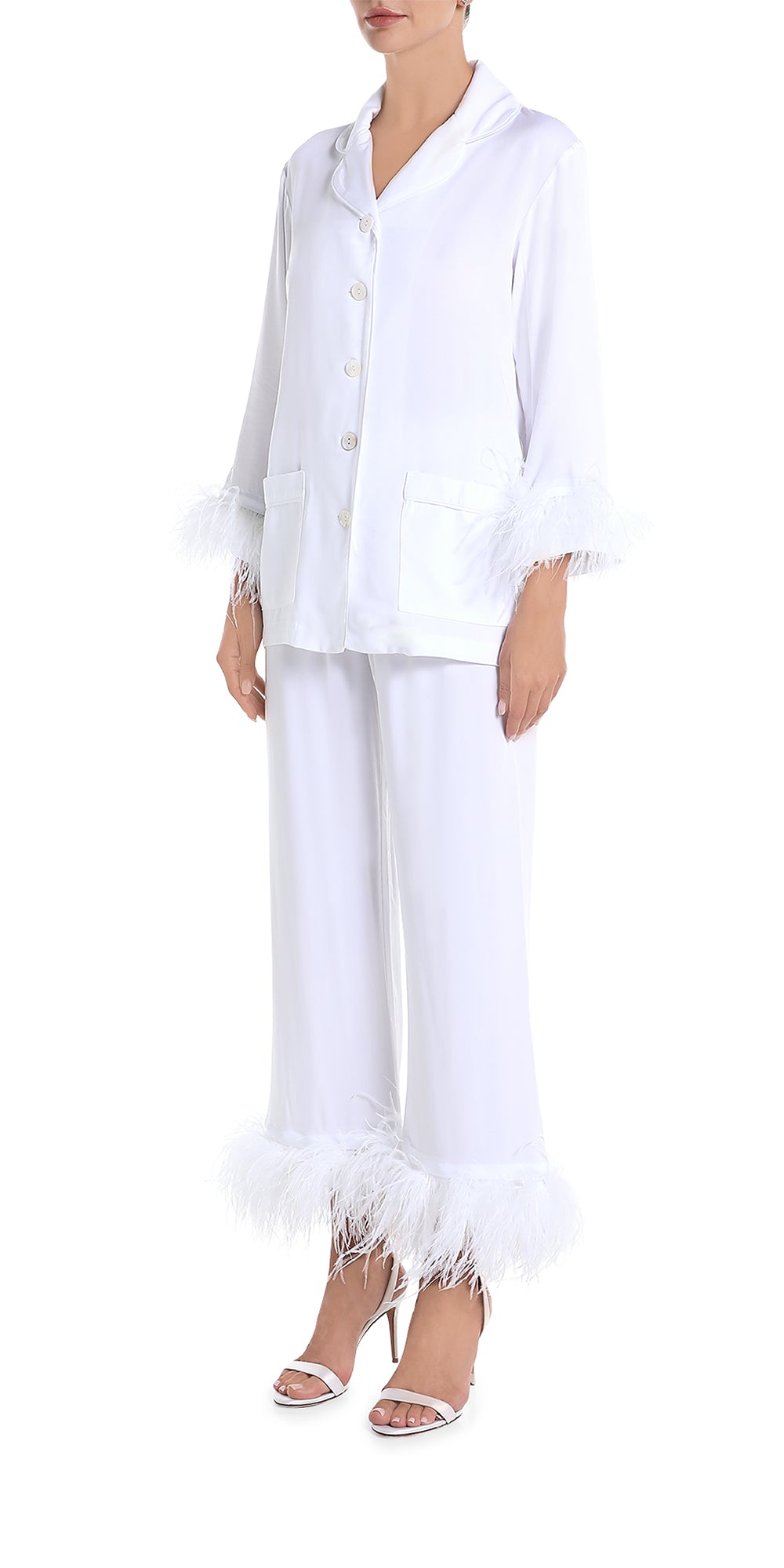 White Party Pajama Set