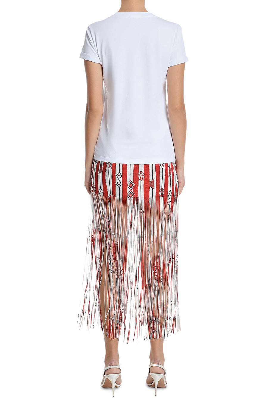 T-Shirt Dress With Fringes